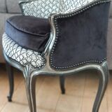 Fauteuil cabriolet et son repose pied