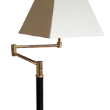 Articulated floor lamp brass e-reader