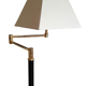 Articulated floor lamp brass e-reader