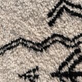 Modern Berber Beni Ouarain wool rug