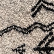 Modern Berber Beni Ouarain wool rug