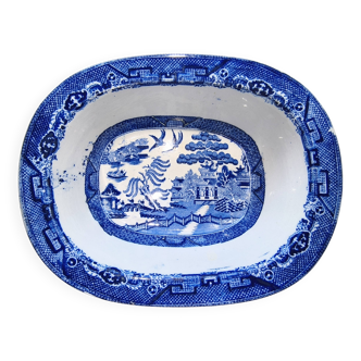 Deep staffordshire earthenware dish