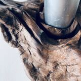 Raw vine candle holder