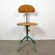 Dark Green Industrial Workshop Chair, 1950s