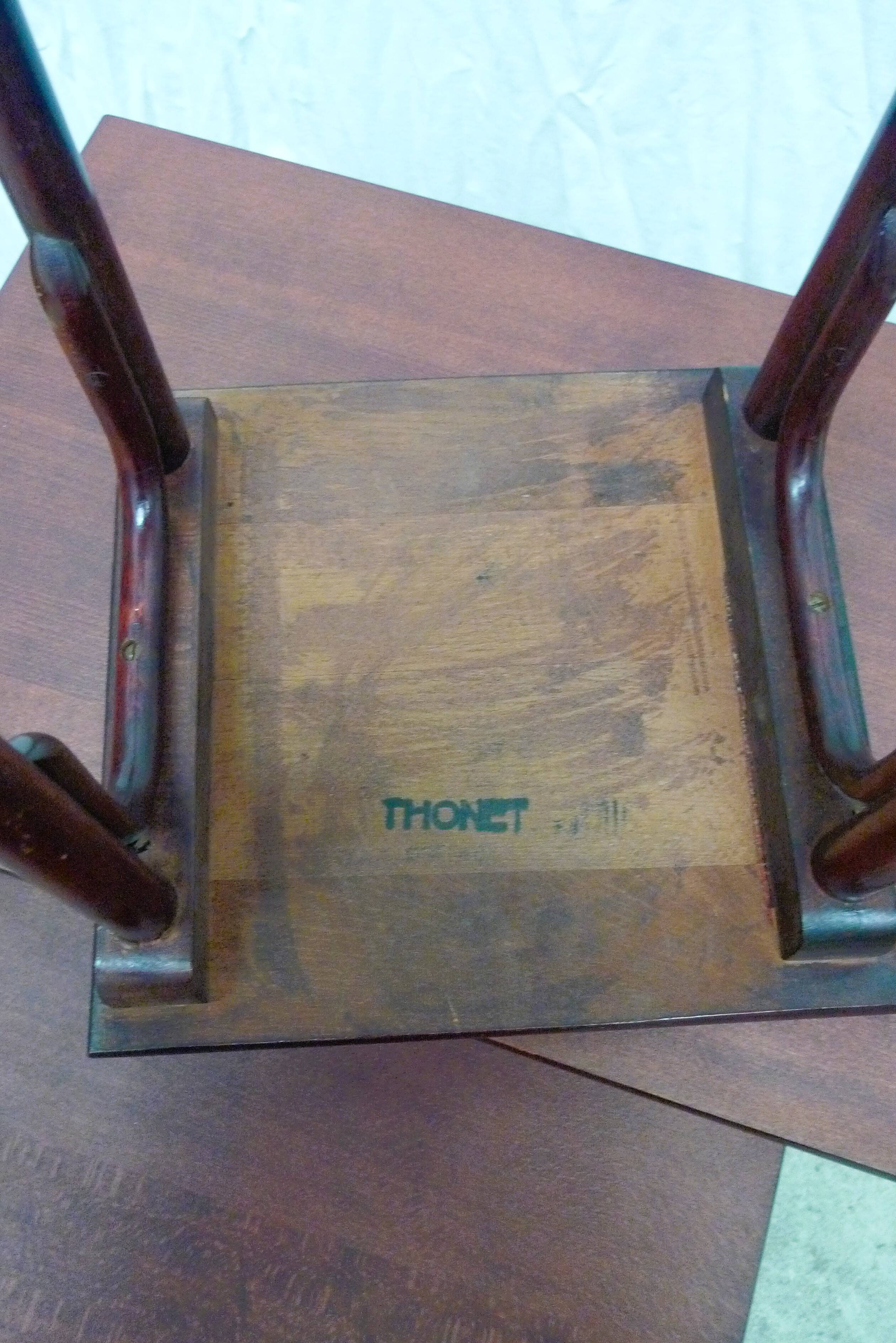 Four Thonet nesting tables.