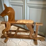 Old wooden rocking horse