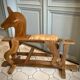 Old wooden rocking horse