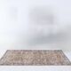 4x7 Antique Brunt Orange Brown Turkish Vintage Rug, 113x202Cm