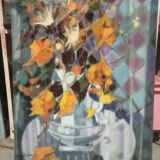 Painting signed Andrieu Jacquelines