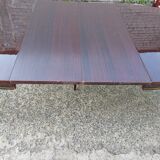 Lot oval table and 6 vintage chairs used