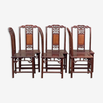 Suite de 6 chaises style Chine
