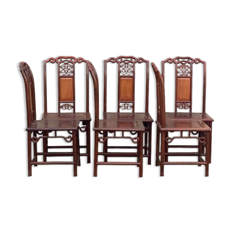 Suite of 6 China style chairs