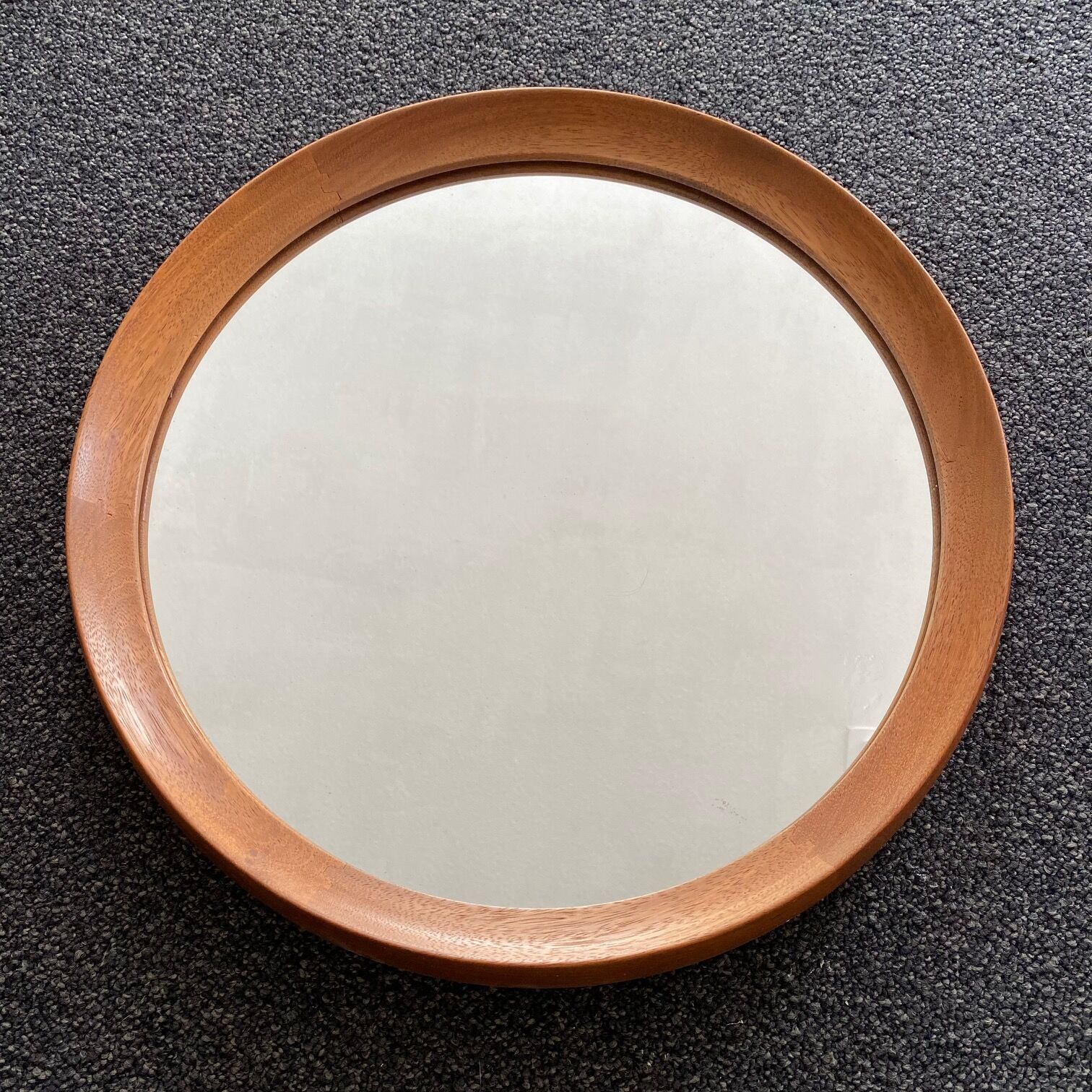 Scandinavian round wall mirror
