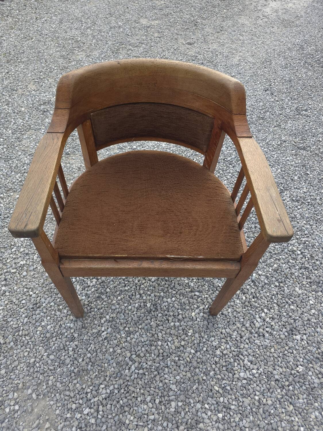 Vintage oak office chair
