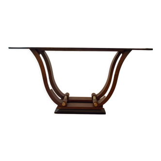 Art deco walnut console