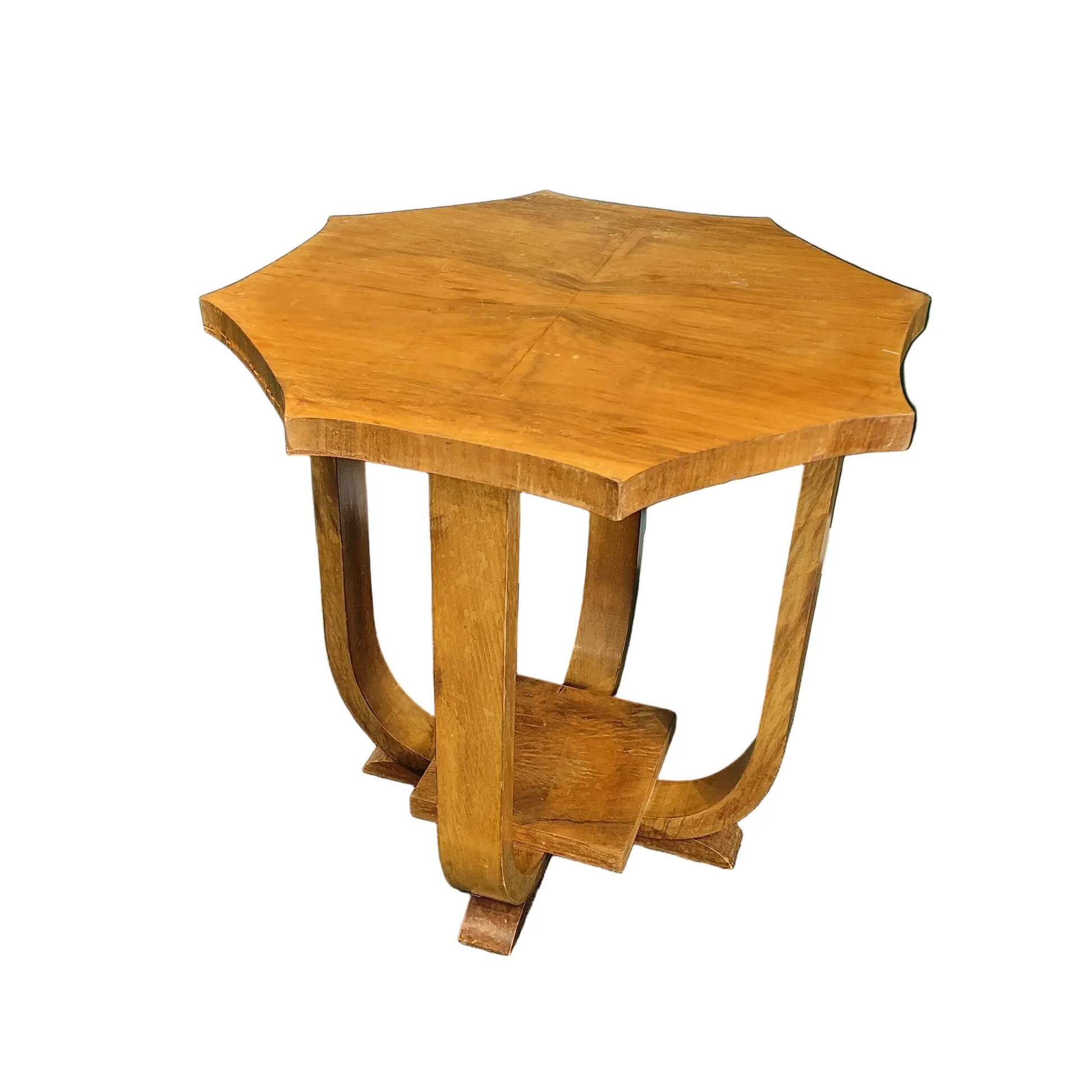 Octagonal Art Deco side table
