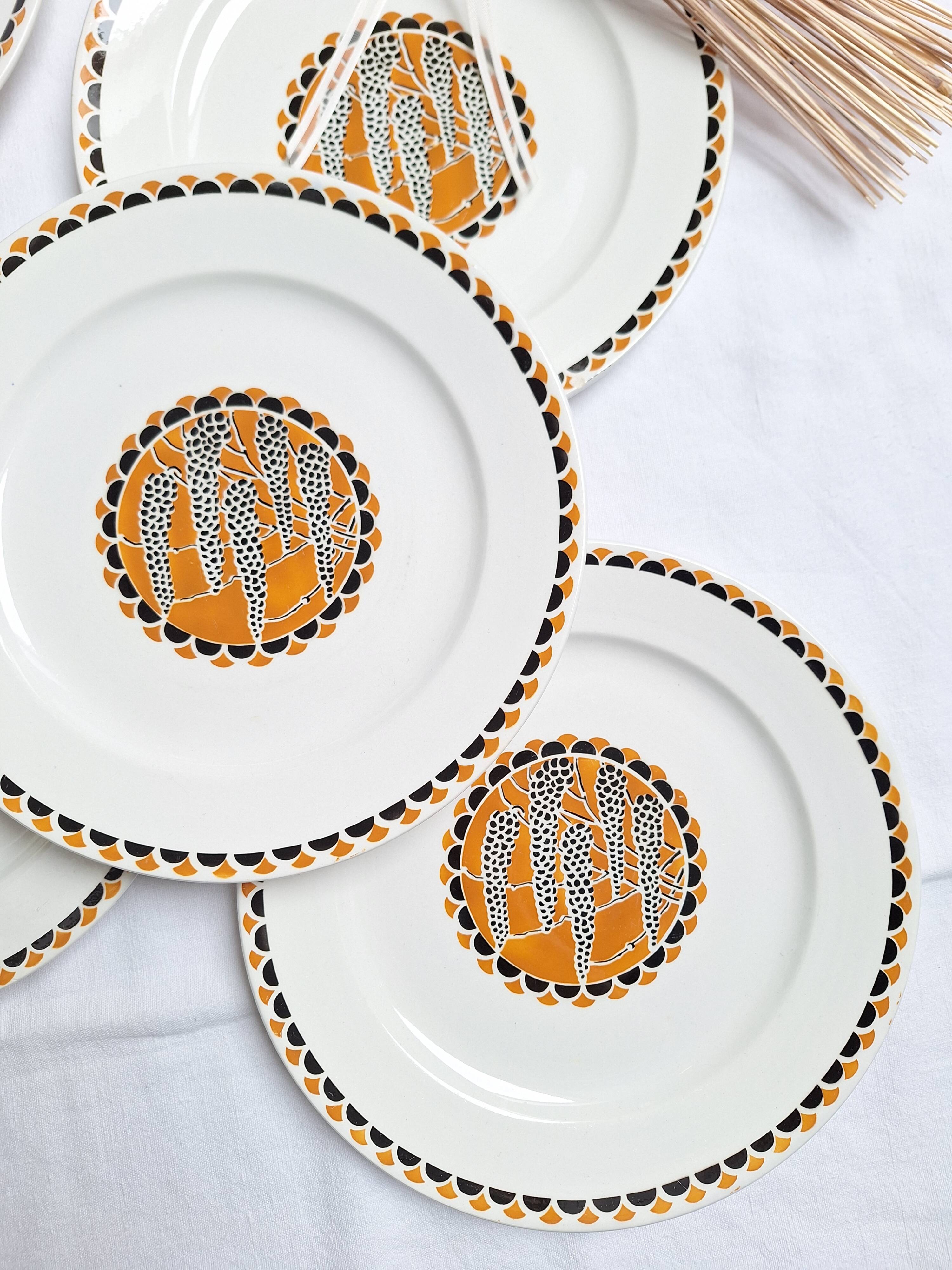 Flat plates Sarreguemines model Nomeny