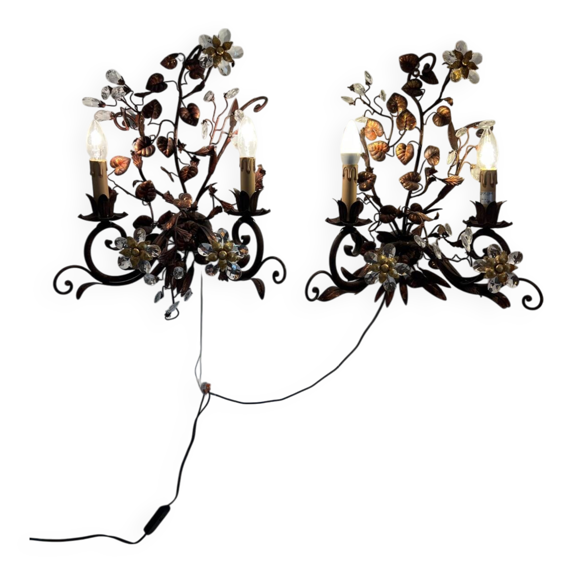 Pair of wall sconces