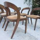 Série de 6 chaises "gondole"