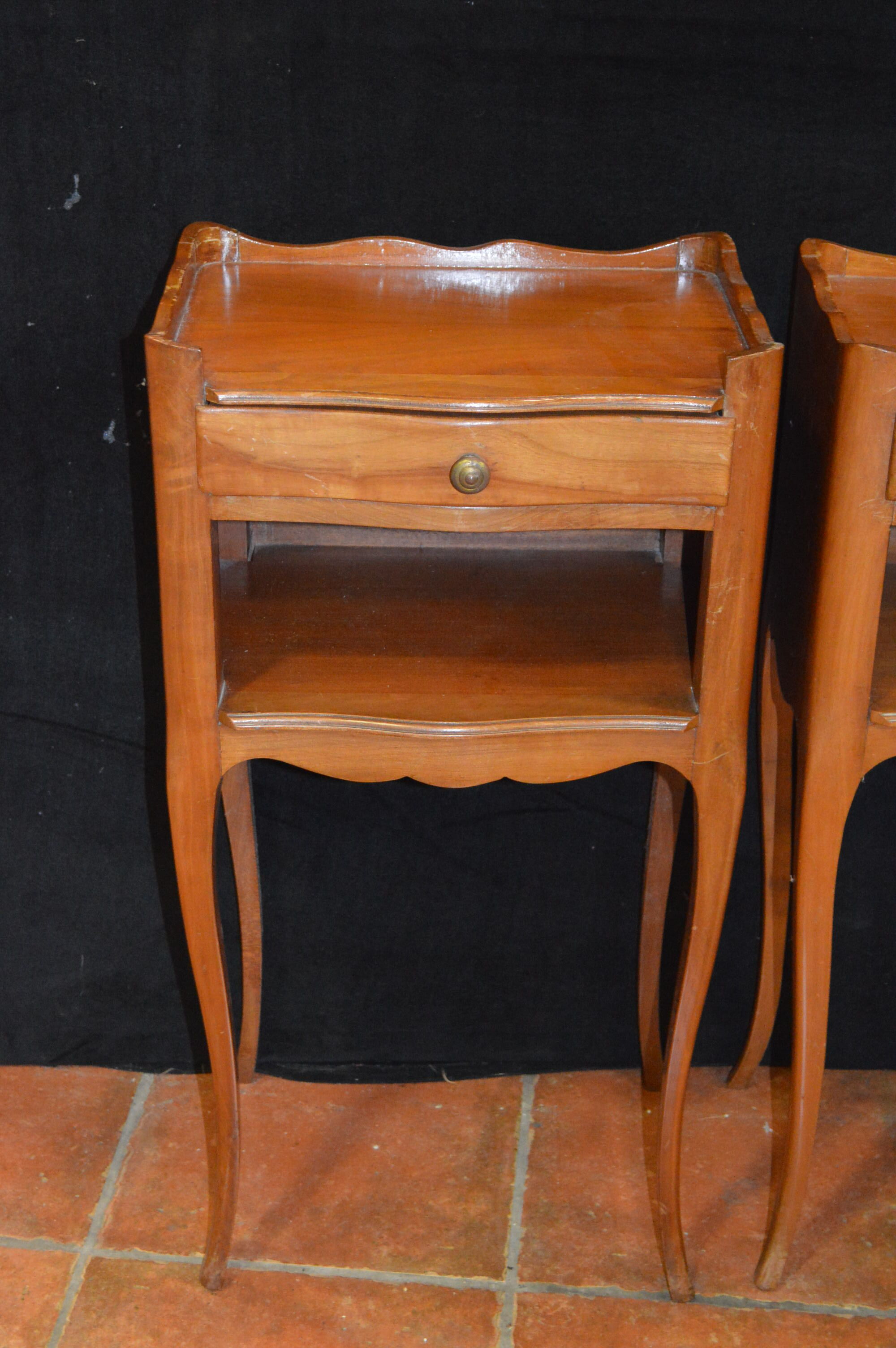 Cherry bedside tables