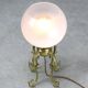 Mid-century Brass and Glass Table Lamp