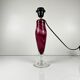 Marbled pink glass lamp base by René Courson (1980/90)