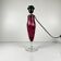 Pied de lampe en verre marmoréen rose par René Courson (1980/90)