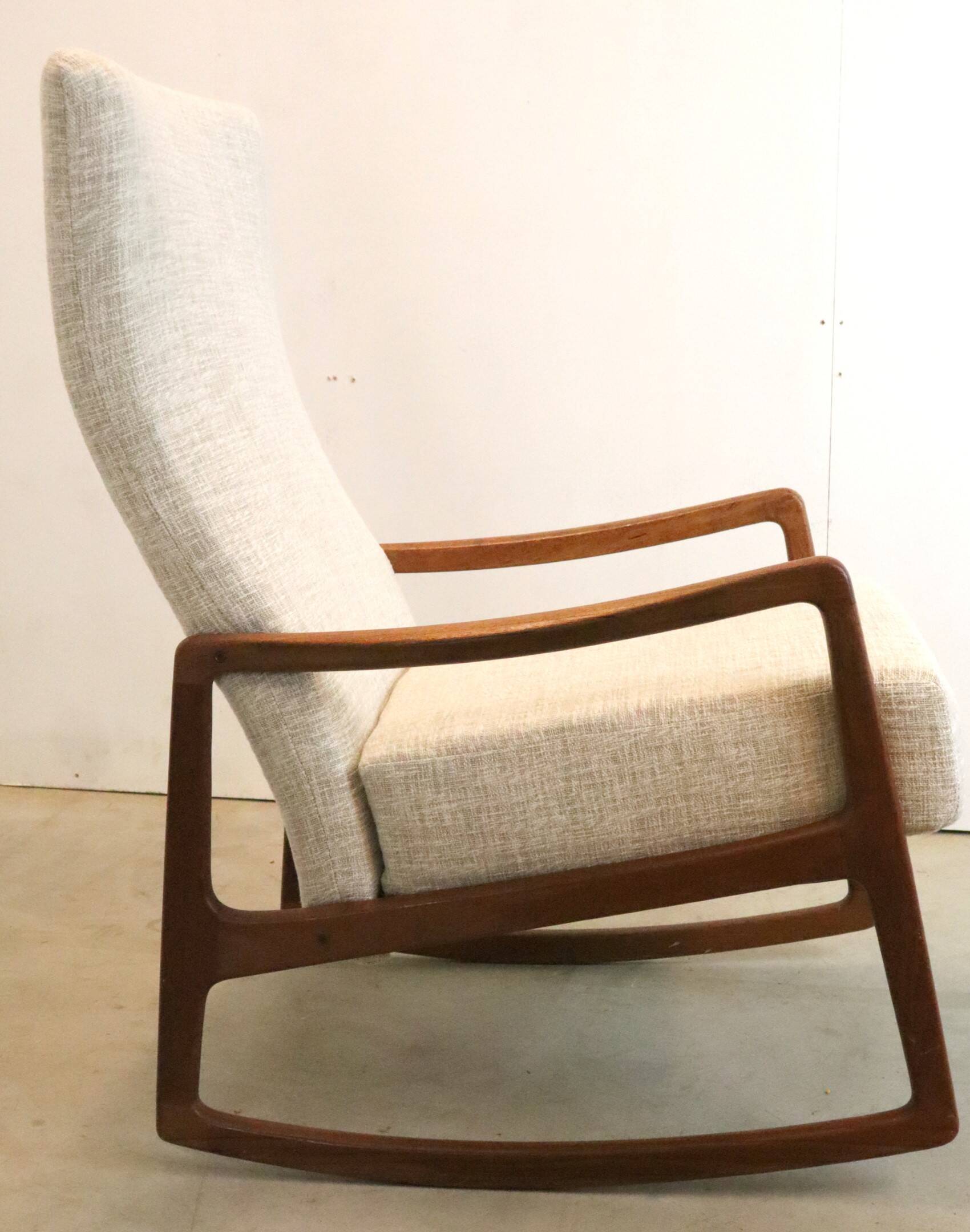 Ole Wanscher pour France & Son rocking chair 'Ulfborg' vintage