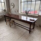 XXL table in solid dark walnut 3m