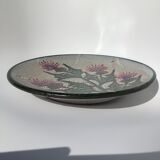 Dish Vallauris decoration thistles diameter 29.5cm