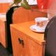 Set of 1950s/60s bedside tables, birch veneer