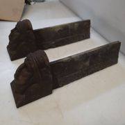 Pair of cast iron andirons