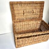 Vintage wicker trunk