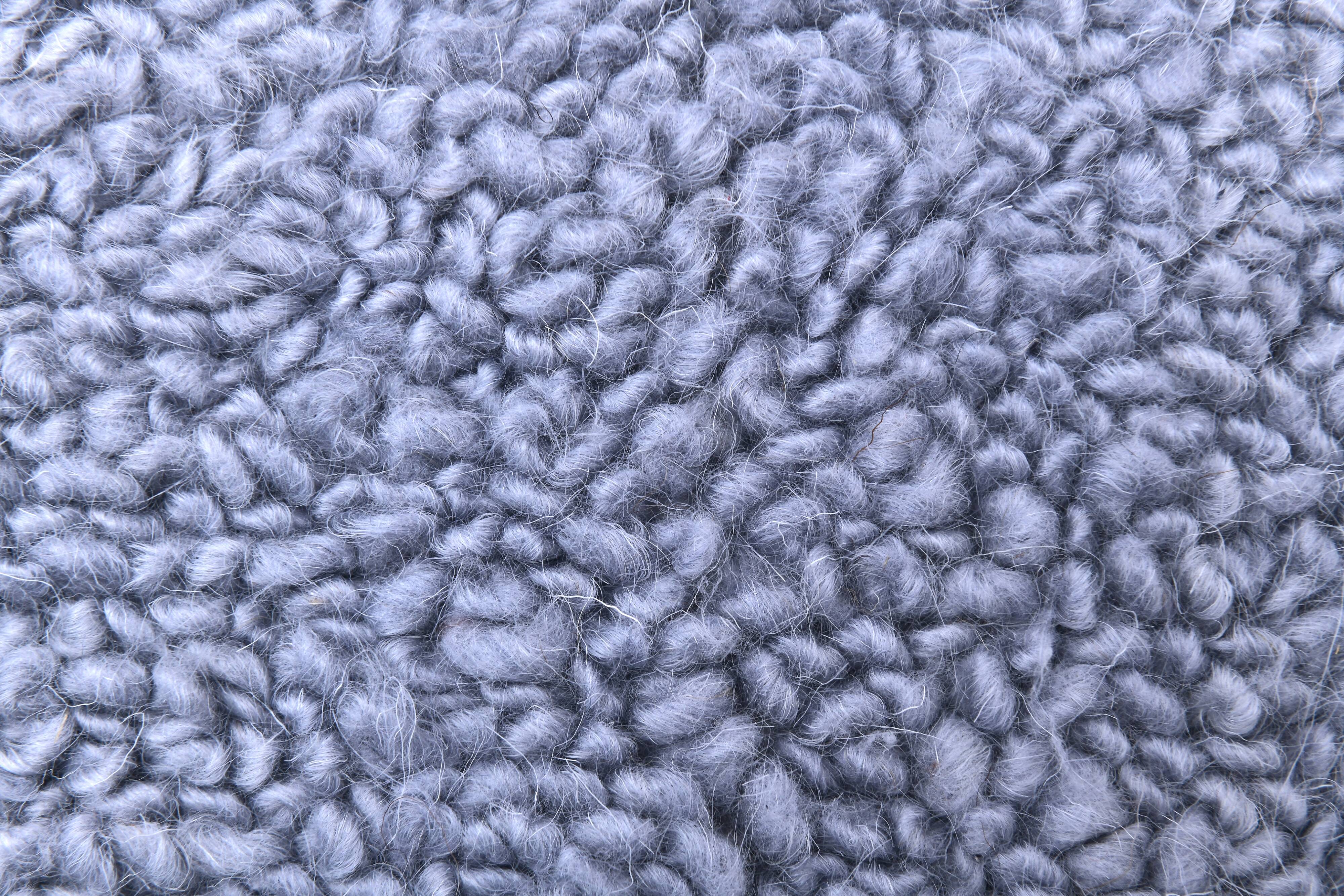 4x7 Sky Blue Handmade Turkish Vintage Rug 134x223Cm SK 240773