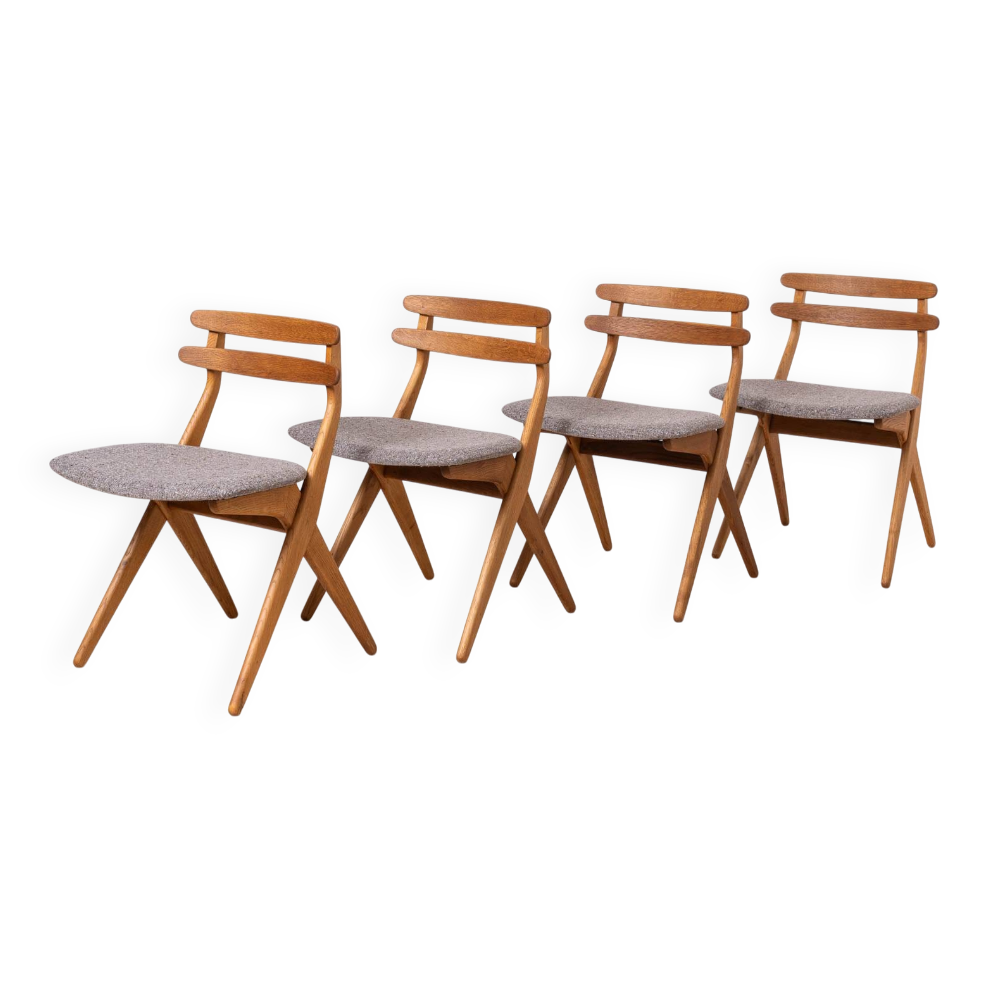 Set of 4 Dining Chairs, model SAKS by Poul Volther, Danish Design, 1960s