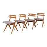 Set of 4 Dining Chairs, model SAKS by Poul Volther, Danish Design, 1960s