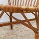 Vintage bamboo and rattan armchair, Florida style, Italy, 1970s.