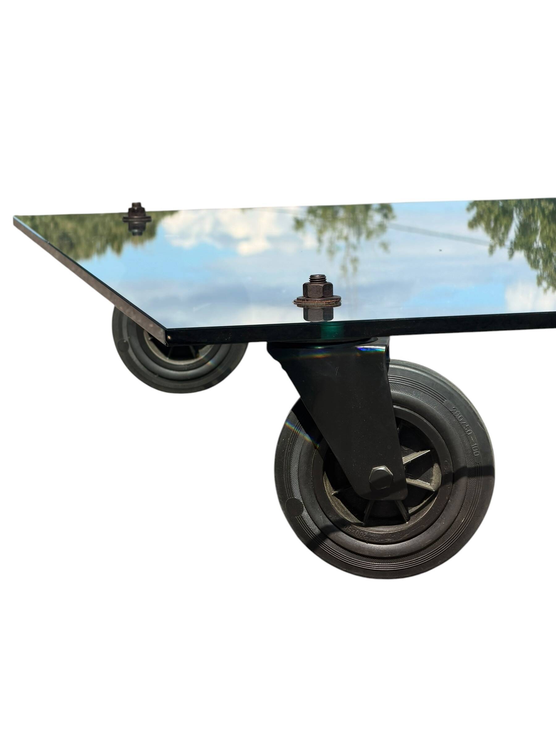 Coffee Table with Wheels Gae Aulenti FontanaArte Format XXL 150x100