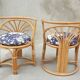Bamboo chairs, Italy, 1960s, set of 3