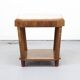 French Antique Art Deco Side or Console Table with Pink Marble Top