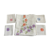Cotton tablecloth and towels entirely handmade