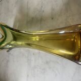Amber Murano glass vase circa 1960