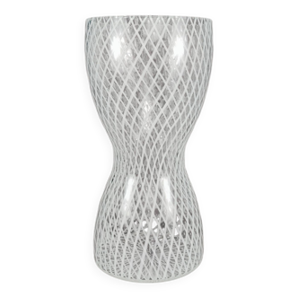 Vase en verre de Murano vintage XXL Stefano Toso Reticello