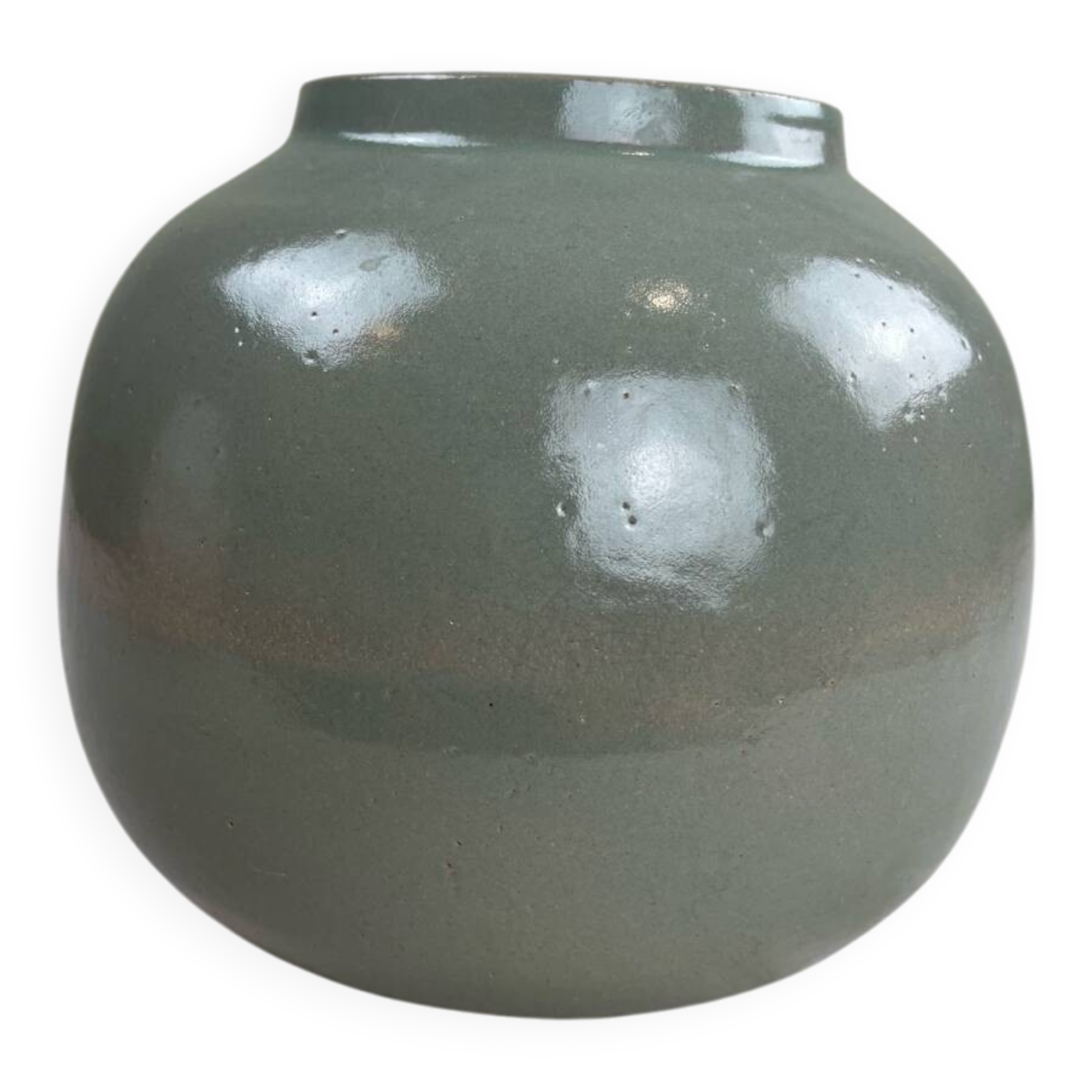 Celadon green vase