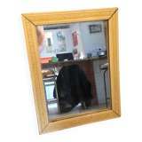 White wooden mirror