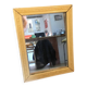 White wooden mirror