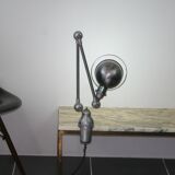 Jieldé desk lamp 2 arms 40cm base seed glossy varnish, Vintage industrial Jean Louis Domecq
