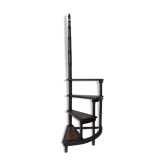 English library ladder mahogany