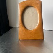 Antique  art nouveau birch wooden frame measurements 22 cm x 13 cm