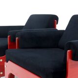 Rare ensemble de 2 fauteuils lounge 't Spectrum 'SZ85' par Jan Pieter Berghoef 1960